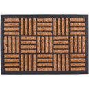 Limpiapies Cuadros 60X40 Cm Caucho Cafe/Negro