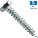 Tornillo Tirafondo Madera 2 1/4 10 unidad(es)..