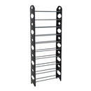 Zapatera Metal 10 Nivel(es) 154x63x20 cm Negro