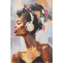 Canvas Mujer Musica2 40X60