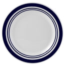 Juego de Loza 16 Piezas Porcelana Borde Blanco