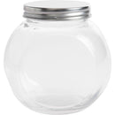 Frasco Redondo Con Tapa Silver Vidrio 200 Ml