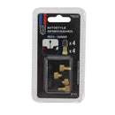 Set 4 adaptadores valvula presta
