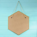 Espejo hexagono 39x45 cm dorado