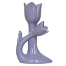 Tulipan ceramica 14 cm morado