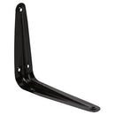 Soporte escuadra para repisa metal 13x15 cm negro