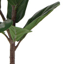 Planta Artificial Ficus Lirata 83 Cm Verde