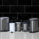 Basurero 10 Litros Acero Inoxidable Gris