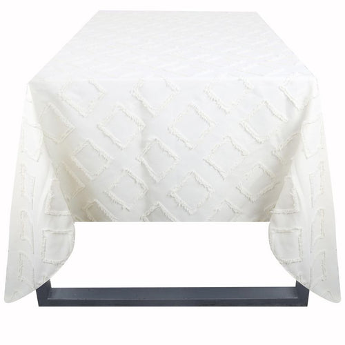 Mantel Rectangular 180x240 cm Jacquard Blanco