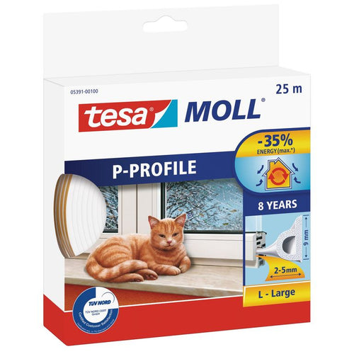 Tesamoll Perfil P aislante marcos puertas y ventanas abatibles