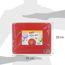 Set 4 Tablas Para Picar De Plastico 30X38 Cm Rojo