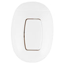 Interruptor simple 9/12 10 A blanco.