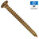 Set Tornillo Turbo/Tapas Madera Cabeza Phillips Madera 50 mm 4.5 mm 20 unidad(es)