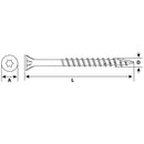 Tornillo Tirafondo Madera 160 mm 6.5 mm 4 unidad(es)