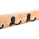 Percha Doble Bambu Negro/Cafe