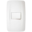 Interruptor simple 9/12 10 A Blanco..