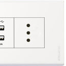 Enchufe 10A + Usb Clio Blanco