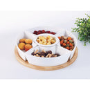 Bowl snack 5 divisiones base bambu