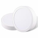 Pack 2 Panel Led Sobrepuesto Circular Blanco 12W Luz Fria
