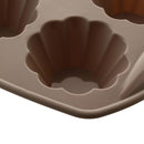 Molde 6 Cavidades Queques Taupe