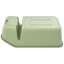 Arenero para gatos verde 49x28x15 cm.