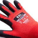 Guante Multiuso Liviano Xl Rojo/Negro