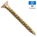 Tornillo Madera Madera 1-1/2 Pulg 9 Mm 12 Unidad(Es)