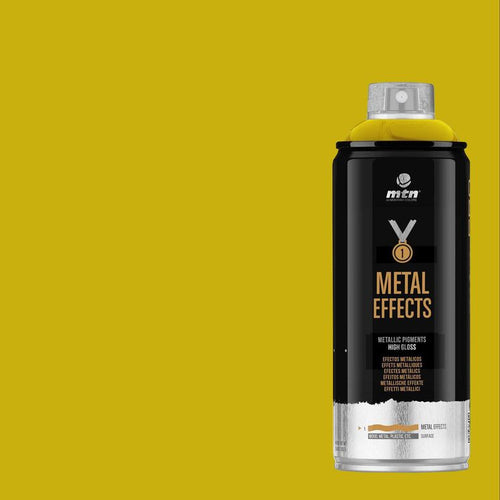 Pintura Efecto Cromado Spray 0.4 L Brillante Oro