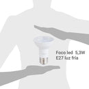 Pack 2 Focos Led 5.3 W E27 525 lm Luz Fria