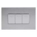 Interruptor triple 9/32 10 A Clio Gris claro