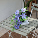 Planta Artificial Clematis 23 cm Violeta