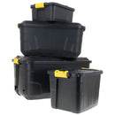 Caja Con Asa 40X42X77 Cm 75 L Negro Y Amarillo