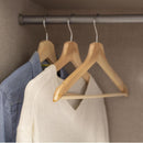 Set de 8 colgadores para ropa madera