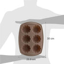 Molde 6 Cavidades Queques Taupe