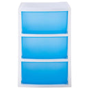 Cajonera 50x70x39 cm 136.5 l Blanco/Azul