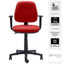Silla Pc Brazos Rojo