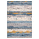 Alfombra Lineas 160x235 cm Polipropileno Azul Claro