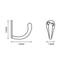 Set 6 Perchas Metal Nickel