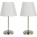 Pack De 2 Lamparas De Mesa M510Tl Gris 20X20 Cm