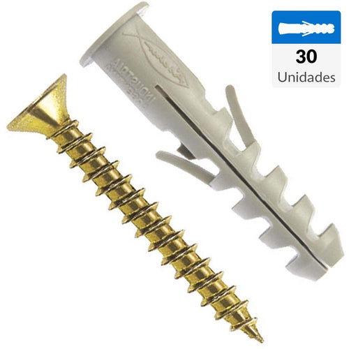 Tarugo Nylon SA8mm 30 unidades