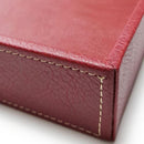 Bandeja Ecocuero Rectangular 30X50 Cm Roja