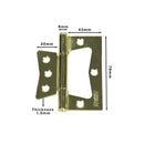 Bisagra 3x2,5 Bronce