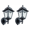 Pack 2 Faroles De Muro 60W Negro