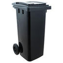 Basurero Contenedor Kleine Wolke 120 L Gris Con Ruedas