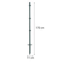 Kit Poste Metalico Jardin 170 Cm Delimitador Espacios