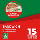 Bolsas Sandwich Europlas Gripper Zipper 500 Ml 15 Unidades