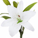 Flor Artificial Lilium 38 Cm Blanco