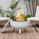 Brasero Parrilla 3 En 1 Acero 64,5X64,5 Cm
