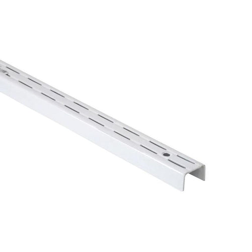 Pilar ranurado doble metal 160 cm blanco