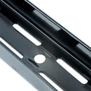 Pilar ranurado doble metal 96 cm negro